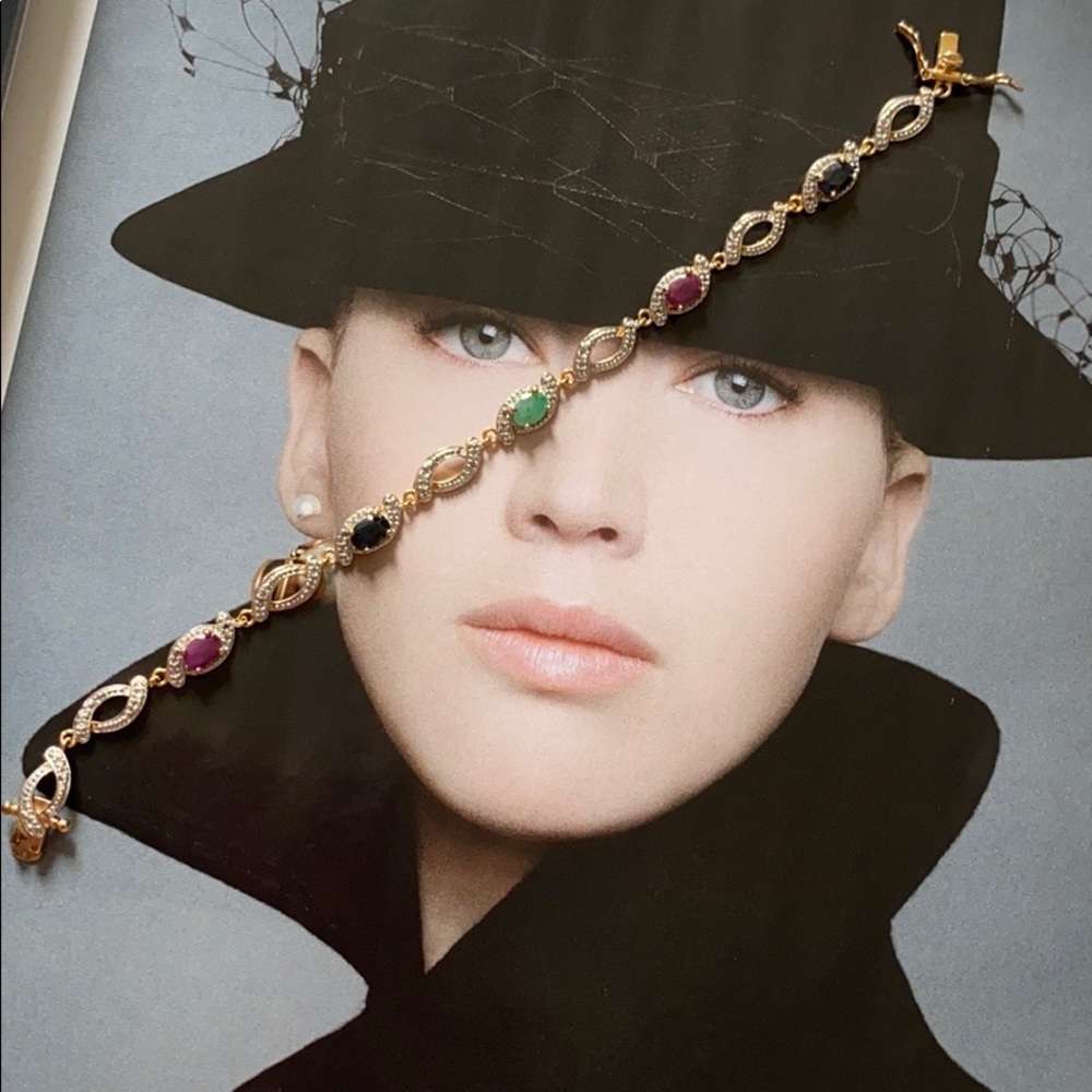 18kt Gold over sterling silver bracelet